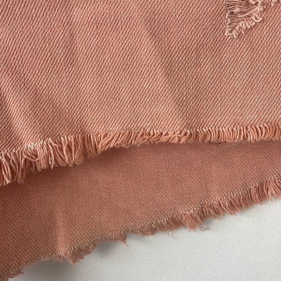 Billabong Drift Away Distressed Denim Hi Rise Shorts w/Frayed Raw Hem - Size 29 - Picture 6 of 13